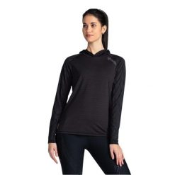 Bluza fitness damska Kilpi AILEEN-W. Czarne bluzy damskie Kilpi, xs, bez wzorów, bez kaptura. Za 163.85 zł.