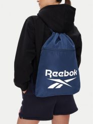 Reebok Worek RBK-B-044-CCC Granatowy. Niebieskie torebki klasyczne damskie Reebok, z materiału, bez dodatków. Za 59.99 zł.