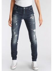 Alife and kickin Dżinsy - Slim fit - w kolorze granatowym rozmiar: W36. Niebieskie jeansy damskie Alife and Kickin. Za 83.42 zł.