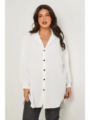 Curvy Lady Koszula w kolorze białym rozmiar: 40/42. Białe koszule damskie Curvy Lady, bez wzorów, klasyczne, bez kołnierzyka, bez ramiączek. Za 144.92 zł.