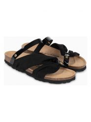 BACKSUN Klapki "Faripa" w kolorze czarnym rozmiar: 40. Czarne klapki damskie Backsun, bez wzorów, z otwartym noskiem, bez obcasa, bez zapięcia. Za 130.99 zł.