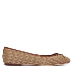 Baleriny LAUREN RALPH LAUREN. Brązowe balerinki damskie Lauren Ralph Lauren, bez wzorów. Za 729.99 zł.