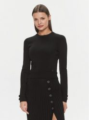 Guess Sweter Sophie W4RR52 Z3D60 Czarny Slim Fit. Czarne swetry klasyczne damskie Guess, xl, z syntetyku, bez kołnierzyka. Za 199.99 zł.