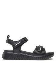 Lasocki Sandały 4879-05 Czarny. Czarne sandały damskie Lasocki, bez wzorów, ze skóry, bez obcasa, na płaskiej podeszwie, bez zapięcia. Za 179.99 zł.