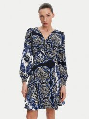 Morgan Sukienka codzienna 251-RIJAL.F Granatowy Regular Fit. Niebieskie sukienki damskie Morgan, bez wzorów, z syntetyku, bez ramiączek. Za 249.99 zł.