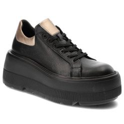 Czarne Sneakersy Armodo Modne Obuwie Damskie Na Platformie. Czarne obuwie sportowe damskie Armodo, na wiosnę, z jeansu, bez zapięcia, trekkingowe. Za 299.00 zł.