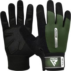 Rękawiczki treningowe W1 - wyjątkowo przyczepne - Zielony - L. Czarne rękawiczki damskie RDX SPORTS, bez wzorów. Za 89.99 zł.