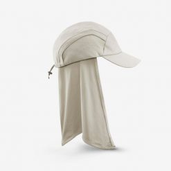 Czapka z daszkiem Forlcaz MT900 V2. Niebieskie czapki z daszkiem damskie FORCLAZ, na lato, bez wzorów, z materiału. Za 59.99 zł.