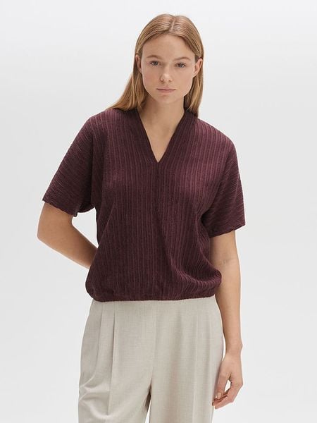 OPUS Bluzka w kolorze brązowym rozmiar: 42. Brązowe bluzki damskie Opus, bez wzorów, bez kołnierzyka, bez ramiączek. Za 118.84 zł.