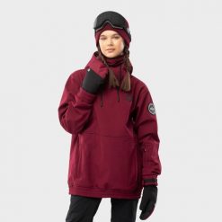 Kurtka snowboardowa damska W1-W Groenland. Brązowe kurtki damskie SIROKO, xl, bez wzorów, z softshellu, bez kaptura. Za 844.00 zł.