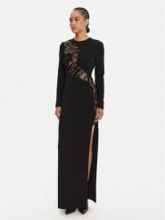 Just Cavalli Sukienka wieczorowa 79PAO919 N0587 Czarny Regular Fit. Czarne sukienki damskie Just Cavalli, bez wzorów, z syntetyku, wizytowe, bez ramiączek. Za 1,479.00 zł.