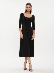 NORMA KAMALI Sukienka koktajlowa KK2273PL145001 Czarny Regular Fit. Czarne sukienki damskie Norma Kamali, bez wzorów, z syntetyku, wizytowe, bez ramiączek. Za 2,039.00 zł.