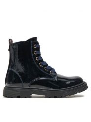 Tommy Hilfiger Kozaki Lace-Up Bootie T1A5-33564-1237 S Granatowy. Niebieskie kozaki dziewczęce Tommy Hilfiger, bez wzorów, ze skóry, bez obcasa, bez zapięcia. Za 399.99 zł.