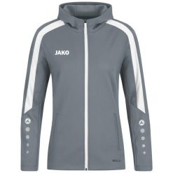 Damska bluza dresowa z kapturem Jako Power. Szare bluzy damskie JAKO, bez wzorów, z dresówki, z kapturem. Za 386.50 zł.