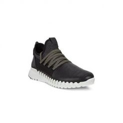 Buty do chodzenia damskie Ecco Zipflex. Czarne obuwie sportowe damskie ECCO, z materiału, bez zapięcia, trekkingowe. Za 644.00 zł.