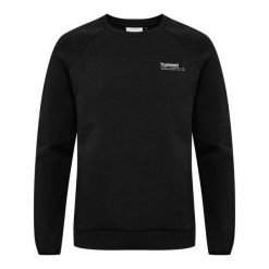 Bluza z okrągłym dekoltem Hummel Tech Fleece Regular. Czarne bluzy damskie Hummel, na zimę, bez wzorów, z polaru, bez kaptura. Za 273.80 zł.