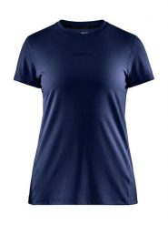 Craft Koszulka sportowa "ADV Essence" w kolorze granatowym rozmiar: L. Niebieskie koszulki sportowe damskie Craft, l, bez wzorów, z materiału, bez ramiączek, outdoorowe. Za 92.64 zł.
