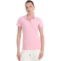 Koszulka damska polo 4F F365 jasny róż 4FWMM00TPTSF365 56S ROZMIAR 2XL. Czerwone koszulki damskie 4F, s, bez wzorów, bez kołnierzyka, bez ramiączek. Za 66.90 zł.