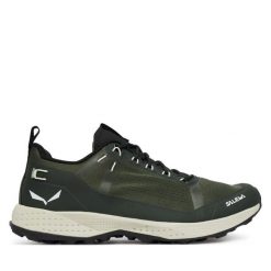 Trekkingi Salewa. Zielone obuwie trekkingowe damskie Salewa, bez zapięcia. Za 599.99 zł.