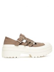 Converse Półbuty Chuck Taylor All Star Lugged Heel Mary Jane Sandal A13552C Zielony. Zielone półbuty damskie Converse, bez wzorów, z materiału, bez obcasa, na płaskiej podeszwie, bez zapięcia. Za 379.99 zł.