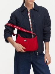 Tommy Jeans Torebka Tjw Ess Daily Shoulder Bag AW0AW18768 Czerwony. Czerwone torebki klasyczne damskie Tommy Jeans, z jeansu, bez dodatków. Za 249.99 zł.