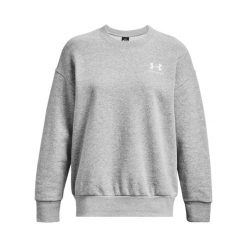 Bluza damska Under Armour Essential Flc OS Crew. Białe bluzy damskie Under Armour, bez wzorów, bez kaptura. Za 268.55 zł.