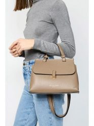 Christian Laurier Skórzana torebka "Ciara" w kolorze szarobrązowym - 27 x 19 x 9 cm rozmiar: onesize. Brązowe torebki klasyczne damskie Christian Laurier, z materiału, przez ramię, bez dodatków. Za 282.99 zł.