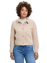 CARTOON Kurtka koszulowa w kolorze kremowym rozmiar: 38. Brązowe kurtki damskie Cartoon, bez wzorów, bez kaptura. Za 160.96 zł.