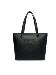 Liu Jo Torebka Halona AF5321 E0087 Czarny. Czarne shopper bag Liu Jo, bez wzorów, ze skóry, bez dodatków. Za 629.99 zł.