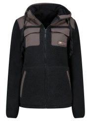 Geographical Norway Kurtka polarowa "Toulouse" w kolorze antracytowo-czarnym rozmiar: S. Czarne kurtki damskie Geographical Norway, s, bez wzorów, z polaru, bez kaptura. Za 144.24 zł.