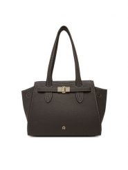Aigner Torebka Farah M 137412 Brązowy. Brązowe torebki klasyczne damskie Aigner, ze skóry, bez dodatków. Za 3,159.00 zł.