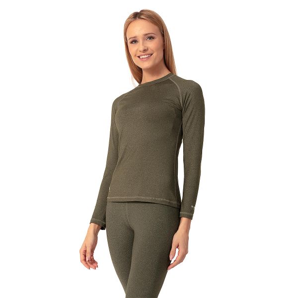 Koszulka termoaktywna turystyczna damska Tagart California Olive Lady. Zielone koszulki damskie tagart, l, bez wzorów, bez kołnierzyka, bez ramiączek. Za 209.00 zł.