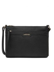 Lasocki Torebka LSK-M-004-07 Czarny. Czarne listonoszki damskie Lasocki, bez wzorów, ze skóry, bez dodatków. Za 159.99 zł.