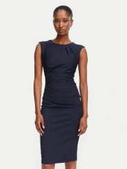 Rinascimento Sukienka koktajlowa CFC0130273003 Granatowy Slim Fit. Niebieskie sukienki damskie Rinascimento, bez wzorów, z syntetyku, wizytowe, bez ramiączek. Za 469.99 zł.
