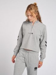 Bluza damska Hummel hmlLGC nikka. Szare bluzy damskie Hummel, l, bez wzorów, z bawełny, bez kaptura. Za 164.44 zł.