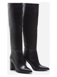 Herrlicher Skórzane botki "Florenze" w kolorze czarnym rozmiar: 37. Czarne botki damskie Herrlicher, z materiału, eleganckie, bez obcasa, bez zapięcia. Za 434.99 zł.