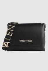 VALENTINO Torebka czarna Alexia Satchel. Czarne listonoszki damskie Valentino by Mario Valentino, bez wzorów, bez dodatków. W wyprzedaży za 356.99 zł.