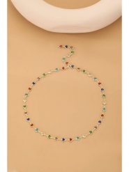 Atelier MIU Pozłacany naszyjnik z cyrkoniami - dł. 50 cm rozmiar: onesize. Żółte naszyjniki damskie atelier MIU, z cyrkonią, pozłacane. Za 34.99 zł.