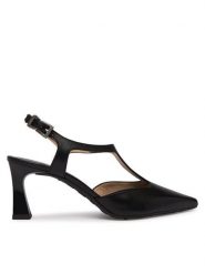 Hispanitas Czółenka HV264756 C007 Czarny. Czarne czółenka damskie Hispanitas, bez wzorów, z materiału, bez obcasa. Za 619.99 zł.