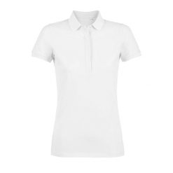 Damska koszulka polo Sol's Owen. Białe koszulki damskie SOL'S, s, bez wzorów, z bawełny, bez kołnierzyka, bez ramiączek. Za 137.50 zł.