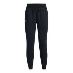 Spodnie sportowe damskie Under Armour Rival Fleece. Białe spodnie sportowe damskie Under Armour, l, bez wzorów, z dresówki, do piłki nożnej. Za 218.50 zł.
