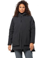 Jack Wolfskin Kurtka zimowa w kolorze czarnym rozmiar: XL. Czarne kurtki damskie Jack Wolfskin, na zimę, s, bez wzorów, z materiału, bez kaptura. Za 547.77 zł.