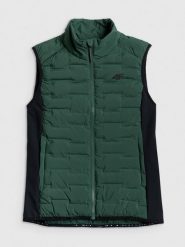 4F Bezrękawnik trekkingowy z wypełnieniem Primaloft Silver damski - khaki XS. Brązowe kamizelki damskie 4F, na lato, l, bez wzorów, z materiału, bez kaptura. Za 349.99 zł.