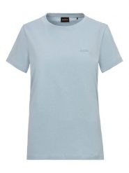 BOSS Orange Koszulka w kolorze błękitnym rozmiar: XL. Niebieskie bluzki damskie BOSS Orange, xl, bez wzorów, z bawełny, bez kołnierzyka, bez ramiączek. Za 127.35 zł.