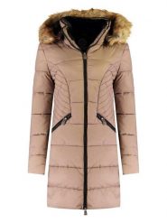 Canadian Peak Parka "Akapeak" w kolorze szarobrązowym rozmiar: L. Brązowe parki damskie Canadian Peak, l, bez kaptura. Za 232.78 zł.