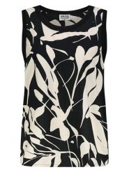 Sublevel Bluzka w kolorze czarno-kremowym rozmiar: L. Brązowe bluzki damskie Sublevel, l, bez wzorów, bez kołnierzyka, bez ramiączek. Za 43.99 zł.