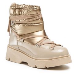 Botki Lasocki. Brązowe botki damskie Lasocki, bez obcasa, na płaskiej podeszwie, bez zapięcia. Za 299.99 zł.