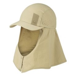 Czapka z nakarcznikiem sahara cap ochrona UVP50. Brązowe czapki z daszkiem damskie Buff, bez wzorów. Za 185.54 zł.