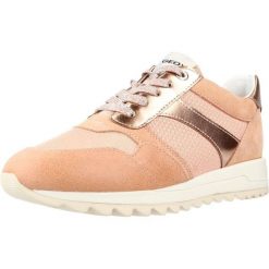 Buty GEOX D TABELYA A Pomarańczowy. Brązowe obuwie trekkingowe damskie Geox, z tkaniny, bez zapięcia. Za 278.99 zł.