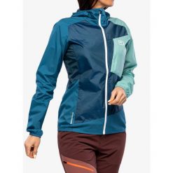 Kurtka wiatrówka damska Ortovox Windbreaker Jacket. Niebieskie kurtki damskie ORTOVOX, bez wzorów, z softshellu, bez kaptura. Za 671.99 zł.